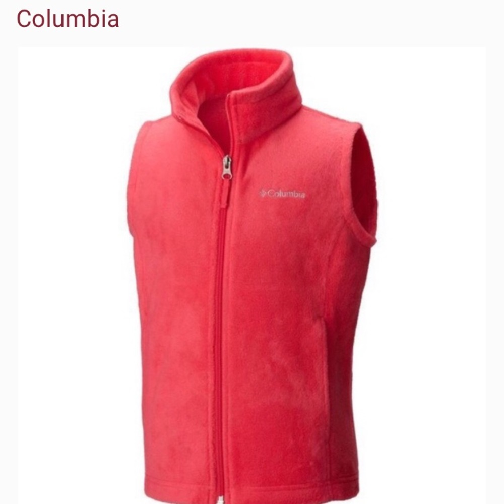 Columbia Fleece vest - Coral (Bright orange/pink)